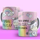 Caneca Porcelana Divertida Irônica Sua Vaca