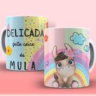 Caneca Porcelana Divertida Irônicas Coice De Mula