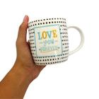 Caneca Porcelana Estampada Café ou Sweet Life