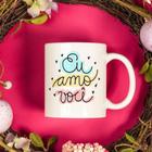 Caneca Porcelana Eu Amo Você Est.Pan20 178-01 - Feliz dia dos Namorados Zlprint