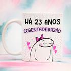 Caneca porcelana flork há 23 anos coberta de razão 325ml