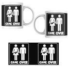 Caneca Porcelana Game Over Gravidez Bebe Chegando