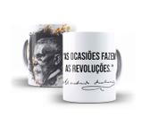 Caneca Porcelana Machado de Assis As Ocasiões Fazem As Revoluções - Villa Caneca