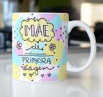 Caneca Porcelana Mãe de Primeira Viagem Est. Pan 20.8 - Presente dia das Mães Zlprint