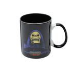 CANECA PORCELANA MOU SKELETOR PRETO 12X9,5cm 300ml - Urban