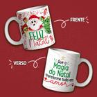 Caneca Porcelana Natal Cute Que a magia do natal transforme tudo em amor 325 ml - Jaques Personalizados