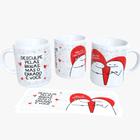 Caneca Porcelana Personalizada Flork Desculpe pelas brigas