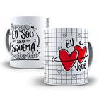 Caneca porcelana personalizada - presente para Namorado (a) sou seu esquema preferido