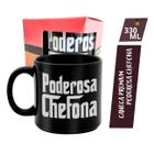 Caneca Porcelana Premium Café Chá Poderosa Chefona Com Caixa 330ml
