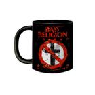 Caneca Porcelana Preta Banda Bad Religion Punk Rock Anos 80