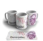 Caneca Porcelana Signo Do Zodíaco Escorpião 325Ml