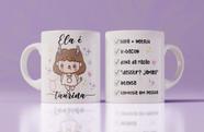 Caneca porcelana signos cute tourina 325ml - JAQUES PERSONALIZADOS