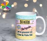 Caneca Porcelana Sogra Obrigada Por me Presentear com o Amor -Presente dia das Mães Zlprint