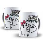 Caneca Porcelana Tenho Super Namorado Flork Presente Dia Dos