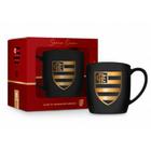 Caneca porcelana urban 300ml times - flamengo série ouro