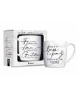 Caneca Porcelana Urban 360Ml - Fe Amor E Gratidao