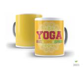 Caneca Porcelana Yoga Mente + Corpo + Espirito Est. 19 - Zlprint