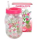 Caneca Pote C/canudo Retrátil Love Summer - Zona Criativa