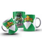 Caneca Power Rangers Ranger Verde Porcelana Personalizada