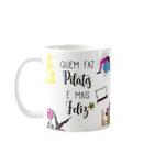 Caneca Presente Especial Pilateiros Quem Faz Pilates Feliz