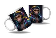 Caneca Presente Geek Nerd Cyberpunk Macaco Floresta Tecno HD - Enjoy Shop