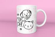 Caneca Presente Porcelana 325Ml Tema Mãe De Pet