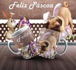 Caneca Presente Porcelana 325Ml Tema Páscoa Cachorrinho 2