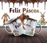 Caneca Presente Porcelana 325ml Tema Páscoa Coelho 3