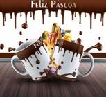 Caneca Presente Porcelana 325ml Tema Páscoa Coelho 8