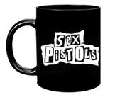 Caneca Preta Sex Pistols - Alabama Stamp