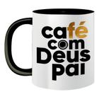 Caneca Prime Café Com Deus Pai Porções Diárias De Paz 325ml Jesus Igreja religiosa