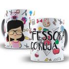 Caneca professora coruja presente profissão faculdade