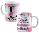 Caneca profissão designer com qualquer nome personalizado