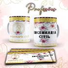 Caneca profissões glitter - Engenharia Civil - Live