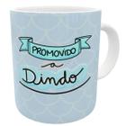 Caneca promovido a dindo presente padrinho azul