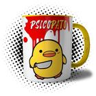 Caneca Psico Pato Divertida de Cerâmica Presente Meme Criativo Engraçado