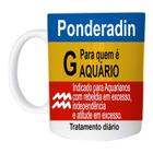 Caneca Remédio Para o Signo De Aquário de Plástico Rígido - Naltic