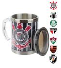 Caneca São Paulo Fc Oficial Térmica Inox Com Tampa Time 450