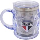 Caneca São Paulo Térmica Relevo Com Tampa 500ML Mileno