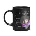 Caneca Signos Preta - Ela é de Leão - JPS INFO