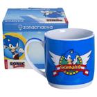 Caneca Sonic De Porcelana 300ml Oficial Sega - Zona Criativa