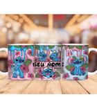 Caneca Stitch Personalizada Com Nome Disney