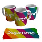 Caneca Supreme Bandeira Lgbt Cores Roupa 325ml