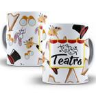 Caneca teatro profissão artista ator presente criativo - Mago das Camisas