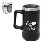 Caneca Térmica 750ml Parede Dupla Frases Pai - Inox - Interponte