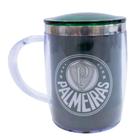 Caneca Térmica Arredondada Com Tampa 450ml - Palmeiras - Mileno