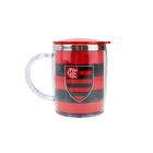 Caneca térmica c/tampa 450ml - flamengo