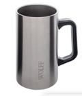 Caneca termica cerveja aco inox 500ml wolff