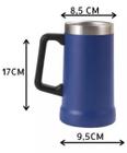 Caneca Térmica Chopp Cerveja Inox Caneca Azul - Lenox