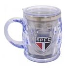 Caneca Térmica Com Tampa 500ml São Paulo Transparente